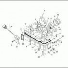 FLHTP-WND DA94 ELECTRA GLIDE STANDARD POLICE (FRG/WND) (1994) TRANSMISSION HOUSING & OIL TANK - FLHTP