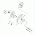 FXRP 1EDL SUPER GLIDE POLICE (WINDSHIELD) (1994) FRONT WHEEL - FXRP