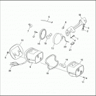 FLHTP 1DAL ELECTRA GLIDE STANDARD POLICE (WINDSHIELD) (1994) TAIL LAMP & REAR TURN SIGNALS