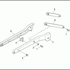 FXDS CONV 1GGL DYNA SUPER GLIDE CONVERTIBLE (1994) REAR FENDER SUPPORTS