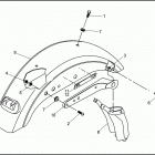 XL1200 1CAP SPORTSTER 1200 (1994) REAR FENDER - 1994