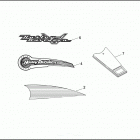 FLHTCU 1DPL ULTRA CLASSIC (1993) FUEL TANK TRIM