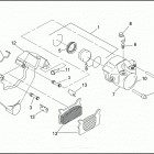 FXRS CONV 1EML SUPER GLIDE CONVERTIBLE (1993) Задний суппорт