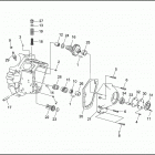 FXRP-WND ED93 SUPER GLIDE POLICE (FRG/WND) (1993) CRANKCASE - GEAR SIDE