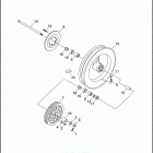 FLHTP-WND DA94 ELECTRA GLIDE STANDARD POLICE (FRG/WND) (1994) REAR WHEEL - FLHTP