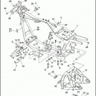 FXSTS 1BLL SPRINGER SOFTAIL (1993) FRAME, REAR FORK & JIFFY STAND