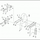 FLHS 1FAL ELECTRA GLIDE SPORT (1993) WINDSHIELD - FLHS, FLHR