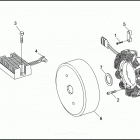 FXDS CONV 1GGL DYNA SUPER GLIDE CONVERTIBLE (1994) ALTERNATOR & REGULATOR