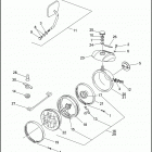 XL883 4CAM SPORTSTER 883 (1993) HEADLAMP & MIRROR