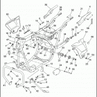 FLHTCU 1DPL ULTRA CLASSIC (1993) FRAME, REAR FORK & JIFFY STAND