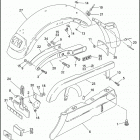 XL883 4CAM SPORTSTER 883 (1993) REAR FENDER & BELT GUARDS
