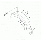 FXRS CONV 1EML SUPER GLIDE CONVERTIBLE (1993) Задний бампер