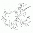 XL883 4CAM SPORTSTER 883 (1993) FRAME, REAR FORK & JIFFY STAND