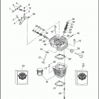 FXRS CONV 1EML SUPER GLIDE CONVERTIBLE (1993) CYLINDERS, HEADS & VALVES V2 ™ - REAR SHOWN