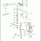 XL883 4CAM SPORTSTER 883 (1993) HANDLEBAR & THROTTLE CONTROL