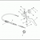 FXDS CONV 1GGL DYNA SUPER GLIDE CONVERTIBLE (1994) Привод управления сцеплением