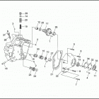 FLHR FD93 ROAD KING (1993) CRANKCASE - GEAR SIDE