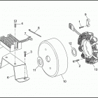 FLHR FD93 ROAD KING (1993) ALTERNATOR & REGULATOR
