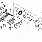 FXDS-CONV GGLP Dyna Glide Convertible (1993) REAR BRAKE CALIPER - DYNA
