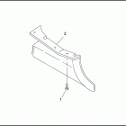 FLHR FD93 ROAD KING (1993) REAR BELT GUARD