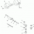 FXDS-CONV GGLP Dyna Glide Convertible (1993) FRONT TURN SIGNALS - FXR, SOFTAIL & DYNA MODELS
