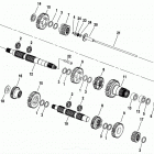 FXDS-CONV GGLP Dyna Glide Convertible (1993) TRANSMISSION GEARS