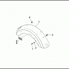 FXDB 1GBL DYNA STURGIS (1991) REAR FENDERS