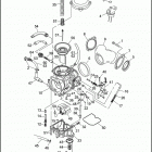 FXRP 1EDL SUPER GLIDE POLICE (WINDSHIELD) (1991) Карбюратор
