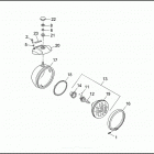 FXRP 1EDL SUPER GLIDE POLICE (WINDSHIELD) (1991) HEADLAMP - FXRP WINDSHIELD