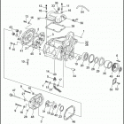 FLHTP-WND DA91 ELECTRA GLIDE STANDARD POLICE (FRG/WND) (1991) TRANSMISSION HOUSING