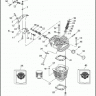 FLHTP-WND DA91 ELECTRA GLIDE STANDARD POLICE (FRG/WND) (1991) CYLINDERS, VALVES & HEADS V2