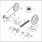 FXRS-SP EG92 LOW RIDER SPORT EDITION (1992) BELTS, CHAINS & SPROCKETS