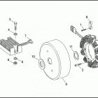 FXDB 1GBL DYNA STURGIS (1991) ALTERNATOR & REGULATOR