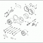 FXRP 1EDL SUPER GLIDE POLICE (WINDSHIELD) (1991) INSTRUMENTS & INDICATOR LAMPS - FXRP