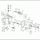 FLHTP-WND DA91 ELECTRA GLIDE STANDARD POLICE (FRG/WND) (1991) CRANKCASE - GEAR SIDE