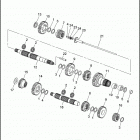 FLHTP-WND DA91 ELECTRA GLIDE STANDARD POLICE (FRG/WND) (1991) TRANSMISSION GEARS