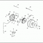 FXRP 1EDL SUPER GLIDE POLICE (WINDSHIELD) (1991) AIR CLEANER & ENRICHMENT CABLE
