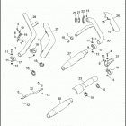 FXRP-FRG EF92 SUPER GLIDE POLICE (FRG/WND) (1992) EXHAUST SYSTEM - FXRP