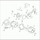 FXRP 1EDL SUPER GLIDE POLICE (WINDSHIELD) (1991) TAIL LAMP & REAR TURN SIGNALS
