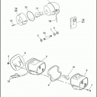 FXDB 1GBL DYNA STURGIS (1991) TAIL LAMP & REAR TURN SIGNALS