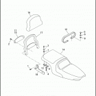 FXDB 1GBL DYNA STURGIS (1991) SEATS & SISSY BAR