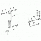 FLHTP 1DAL ELECTRA GLIDE STANDARD POLICE (WINDSHIELD) (1991) SHOCK ABSORBERS - FLHTP