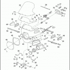 FXRP 1EDL SUPER GLIDE POLICE (WINDSHIELD) (1991) WINDSHIELD & FAIRING - FXRP