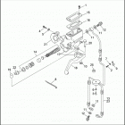 FXRP 1EDL SUPER GLIDE POLICE (WINDSHIELD) (1991) FRONT BRAKE CONTROL