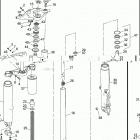 FLHTP 1DAL ELECTRA GLIDE STANDARD POLICE (WINDSHIELD) (1991) FRONT FORK - FLHTP