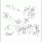 FLHTP-WND DA91 ELECTRA GLIDE STANDARD POLICE (FRG/WND) (1991) EXHAUST SYSTEM - FLHTP