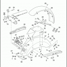 FXRP 1EDL SUPER GLIDE POLICE (WINDSHIELD) (1991) FENDERS, LICENSE PLATE & RADIO BRACKETS - FXRP