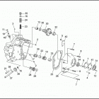 FXDB 1GBL DYNA STURGIS (1991) CRANKCASE - GEAR SIDE