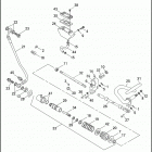 FXRP 1EDL SUPER GLIDE POLICE (WINDSHIELD) (1991) REAR BRAKE CONTROL - FXRP