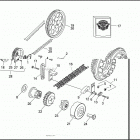 FXSTS 1BLL SPRINGER SOFTAIL (1992) BELTS, CHAINS & SPROCKETS